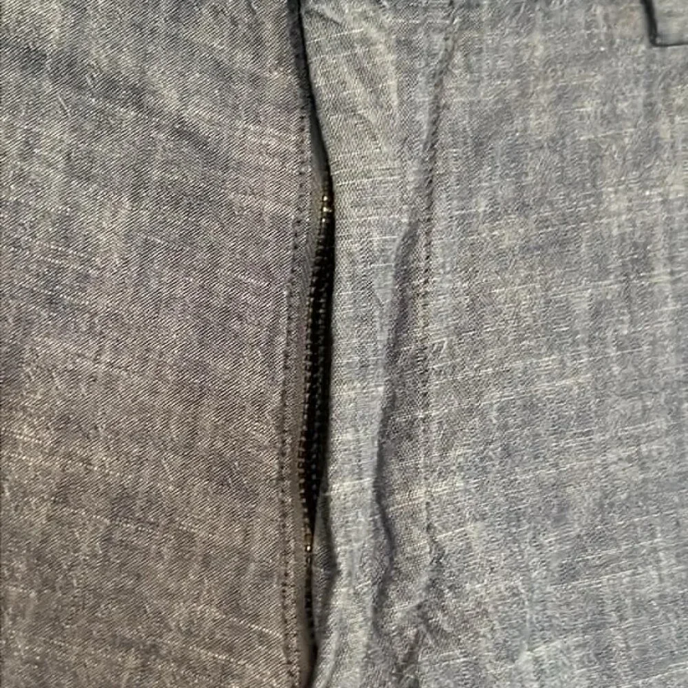 Banana Republic Aiden Shorts Mens Sz 34 Blue Chambray Father's Day BBQ Nautical‎